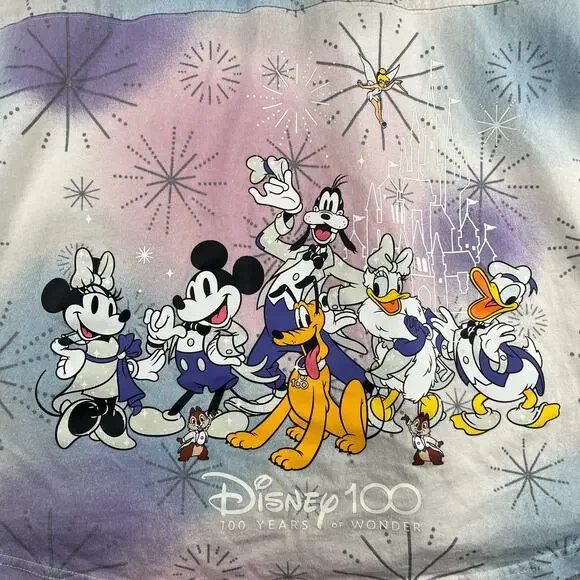 Walt Disney World 100 Years Of Wonder Mickey Friends Spirit Jersey Adult L Rare - Picture 7 of 16